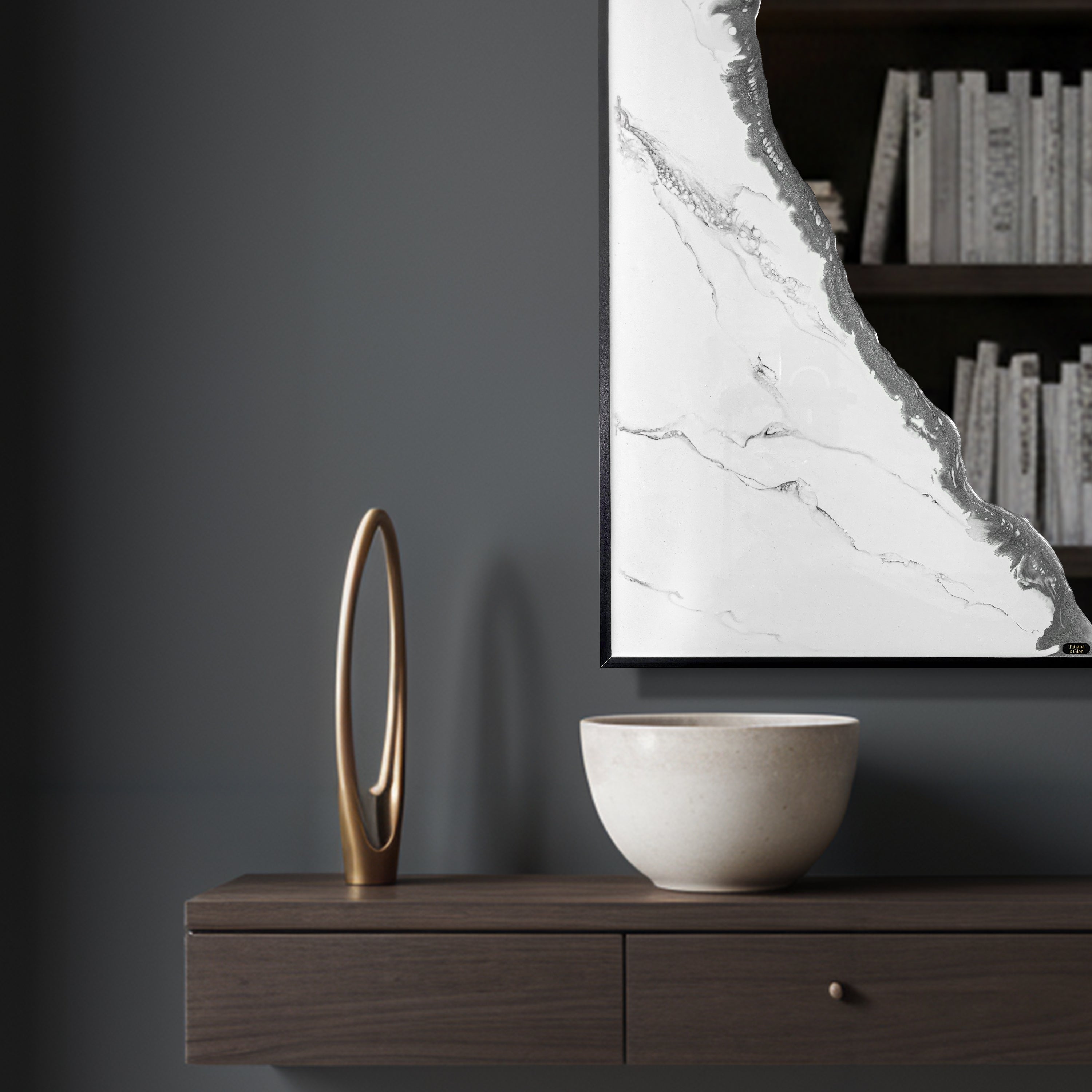 Auric Arch – Marble Gold Wall Décor Mirror