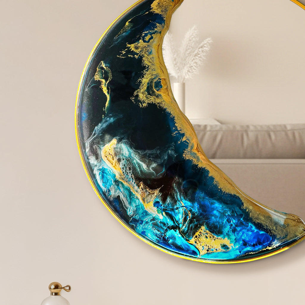 Half Moon – Ocean Tide Wall Décor Mirror