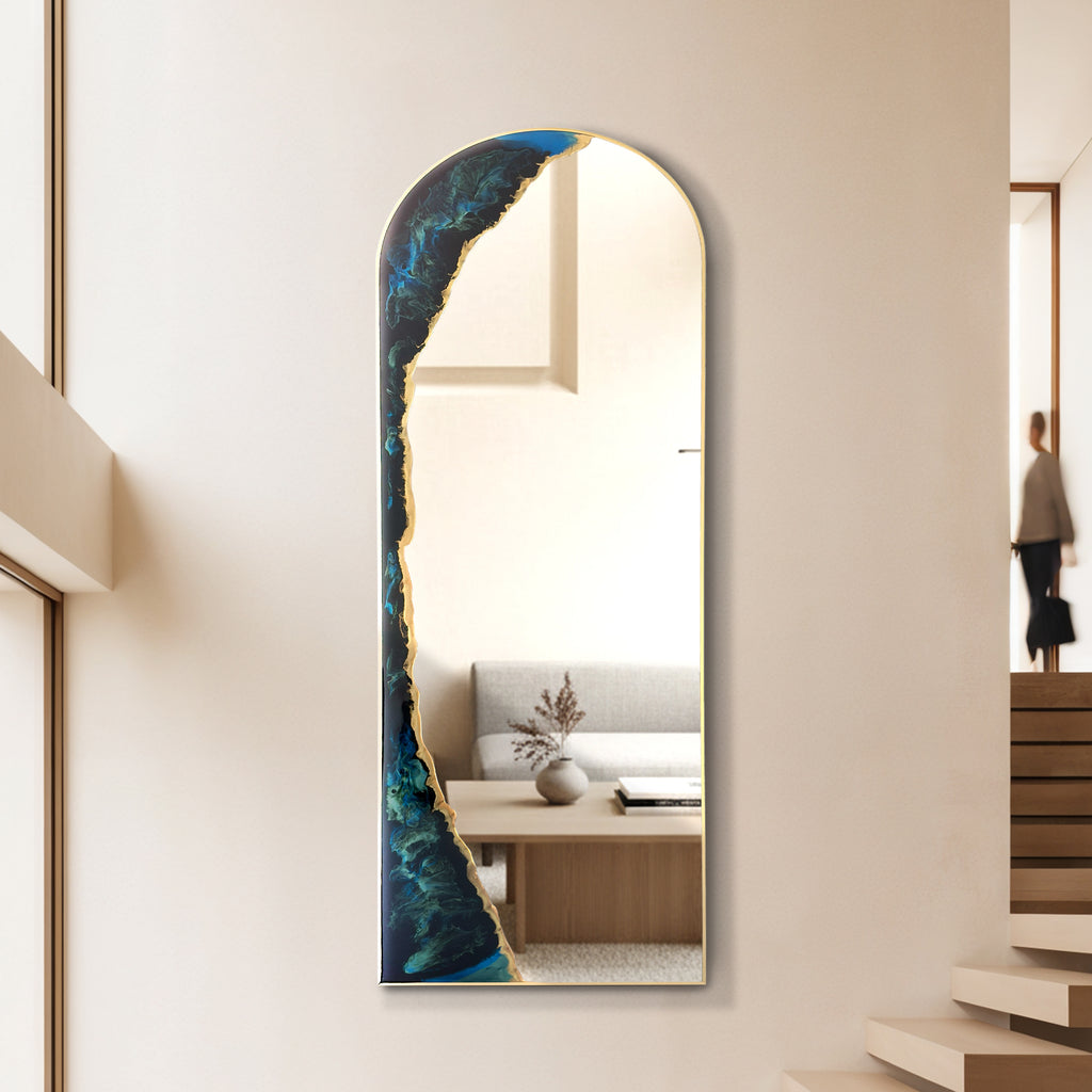 Tidal Passage – 63” Arch Wall Décor Mirror
