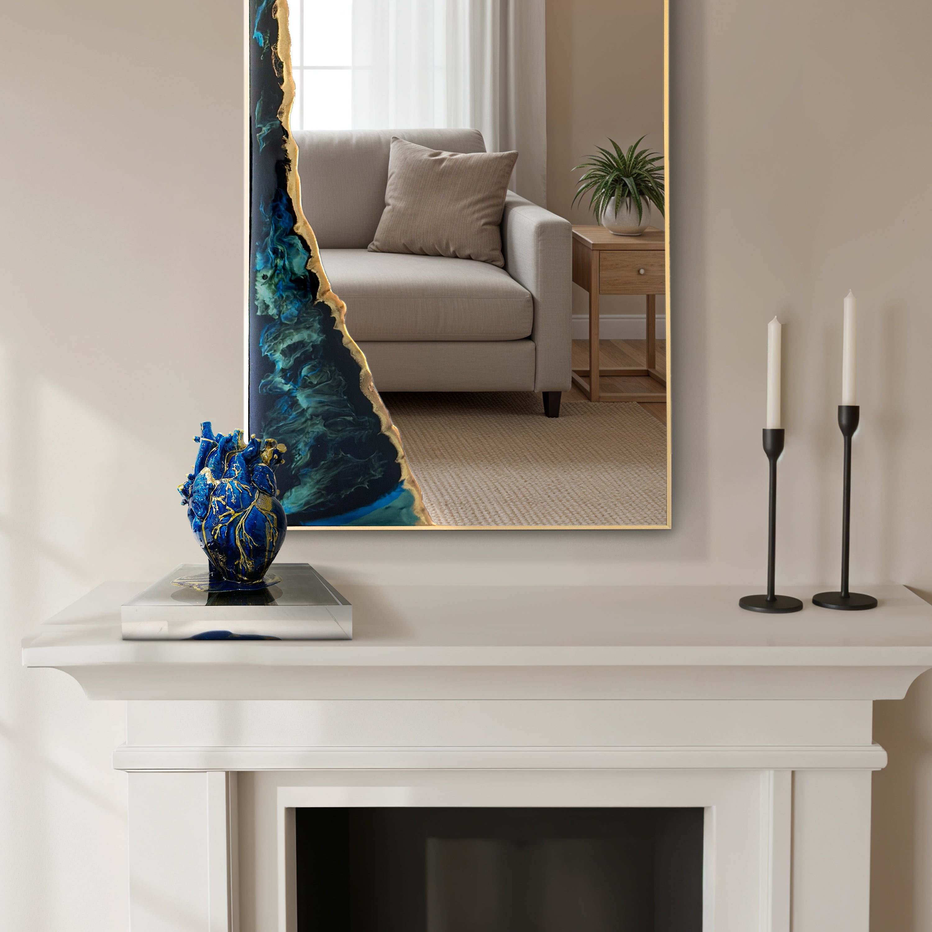 Tidal Passage – 63” Arch Wall Décor Mirror