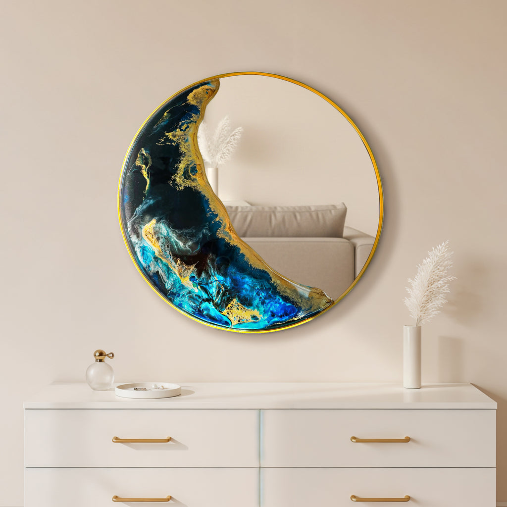 Half Moon – Ocean Tide Wall Décor Mirror