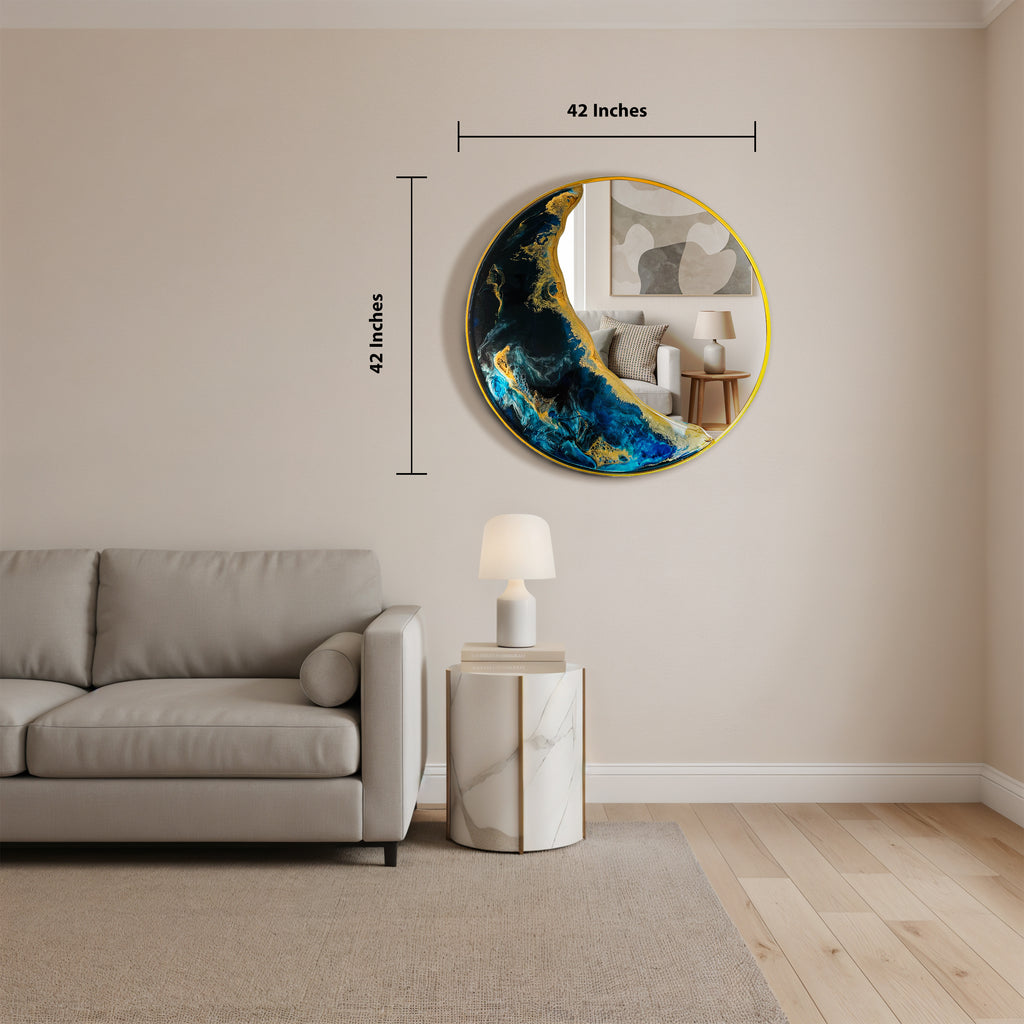 Half Moon – Ocean Tide Wall Décor Mirror
