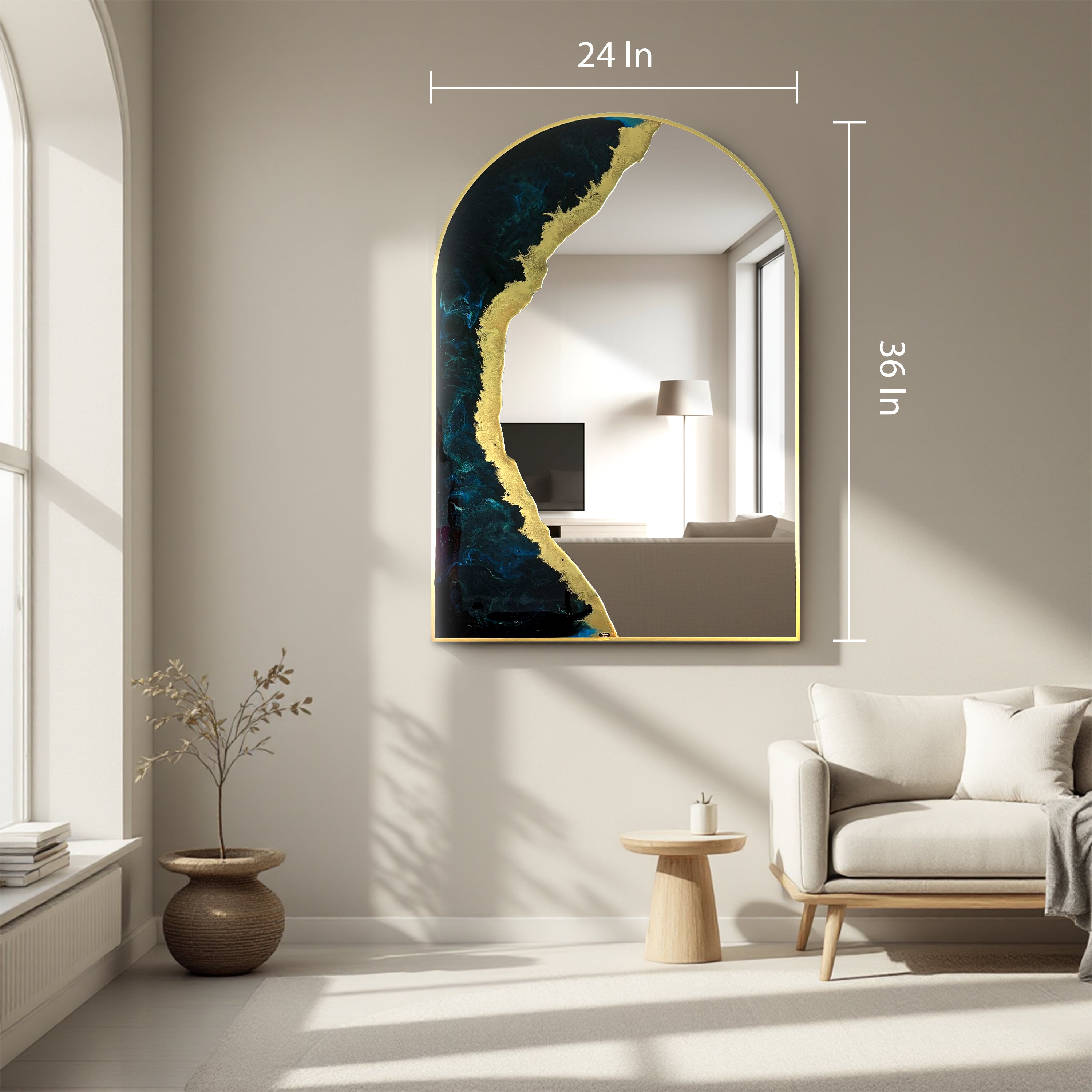 Crescent Tide - Wall Décor Mirror