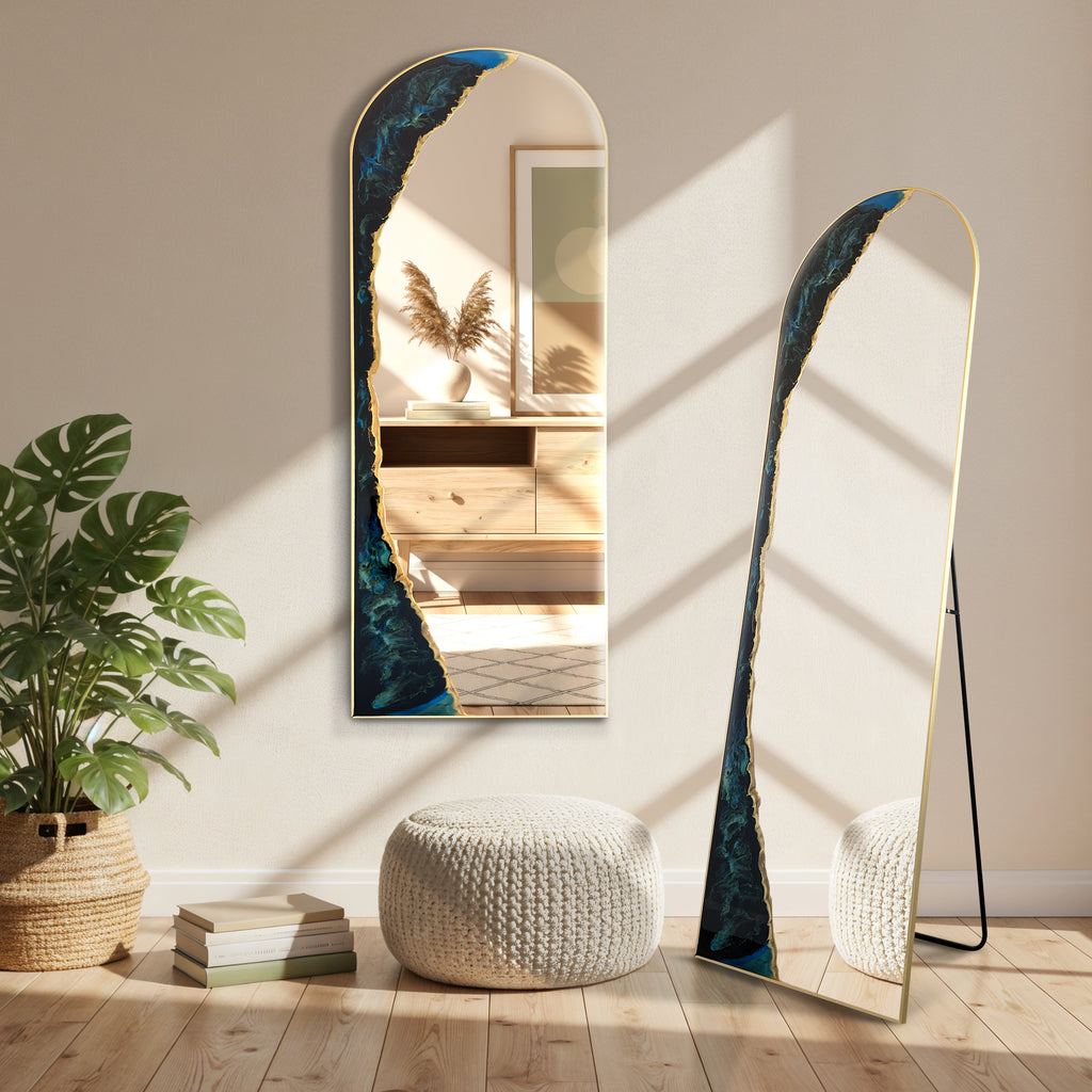 Tidal Passage – 63” Arch Wall Décor Mirror