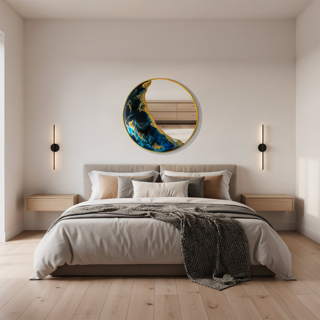 Half Moon – Ocean Tide Wall Décor Mirror