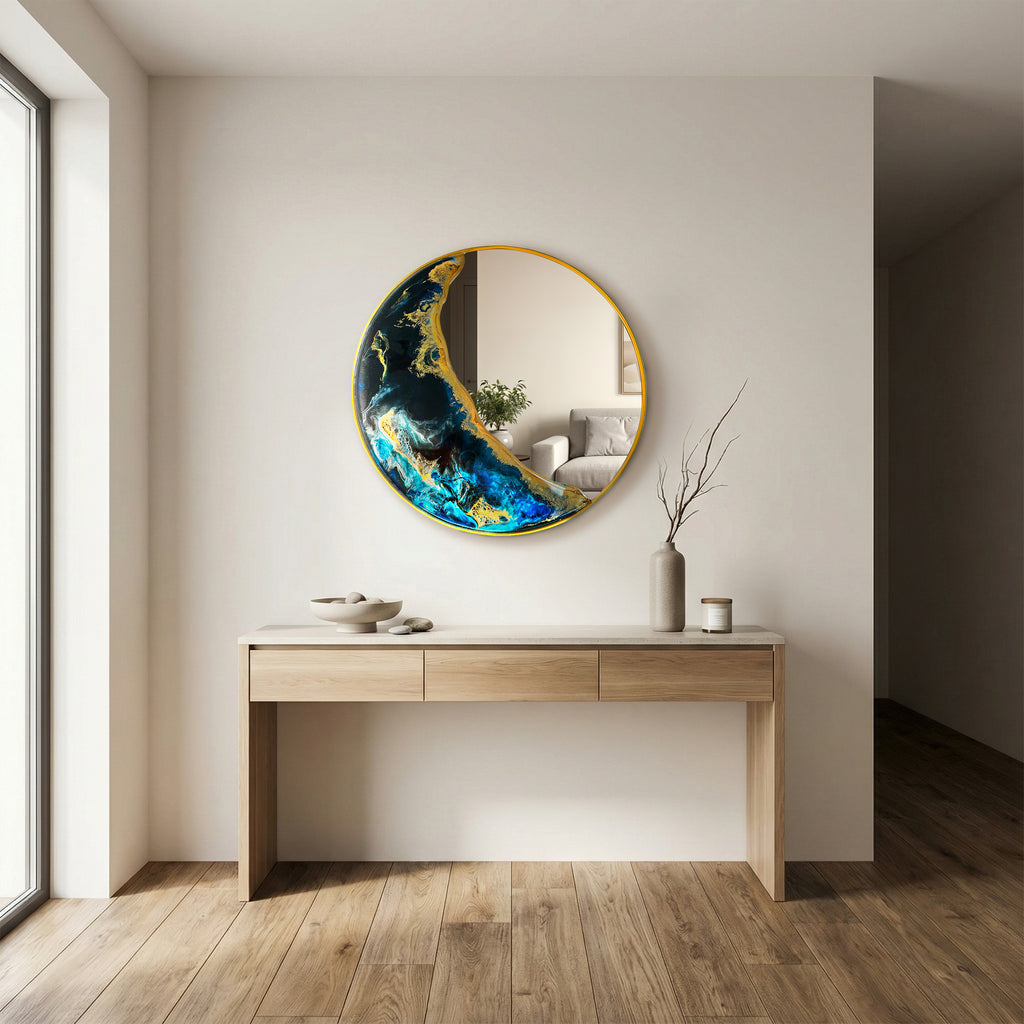 Half Moon – Ocean Tide Wall Décor Mirror