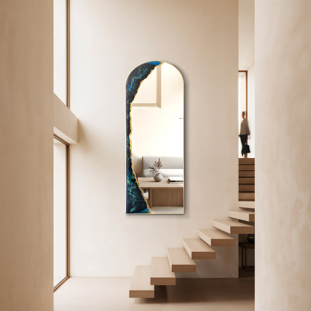Tidal Passage – 63” Arch Wall Décor Mirror